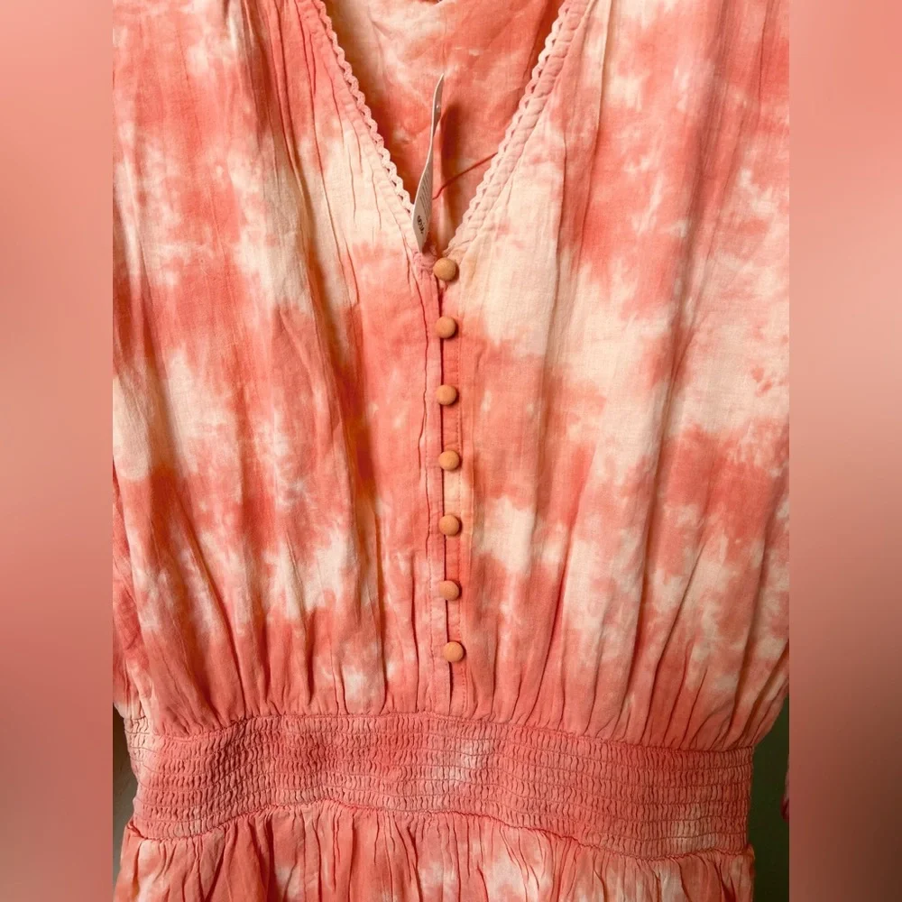 🆕 Aerie Rock ‘N’ Ruffle Tie Dye Mini Layered Dress | Large - Picture 6 of 6